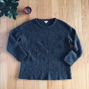 J Jill | pure Jill gray boucle sweater sz S